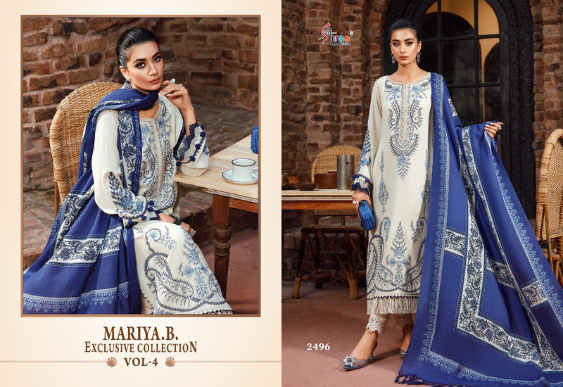 Shree Fabs Maria B Exclusive Pure Cotton With Embroidery Work Stylish Designer Pakistani Salwar Kameez