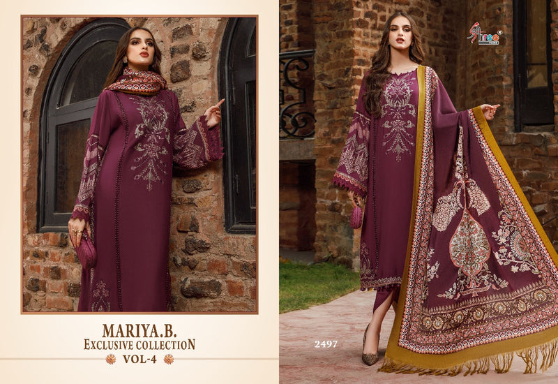 Shree Fabs Maria B Exclusive Pure Cotton With Embroidery Work Stylish Designer Pakistani Salwar Kameez
