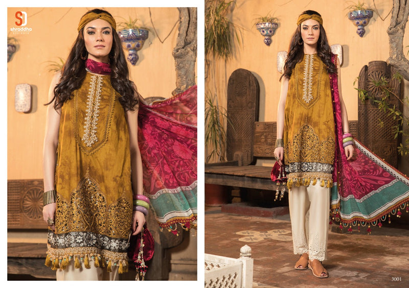 Shraddha Designer Maria B Lawn Vol 3 Lawn Cotton Designer Party Wear Salwar Suits