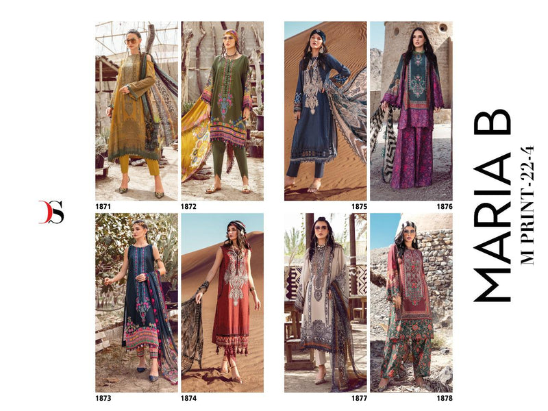 Deepsy Suit Maria B M Print 22 Vol 4 Chiffon With Embroidery Work Stylish Designer Party Wear Salwar Kameez