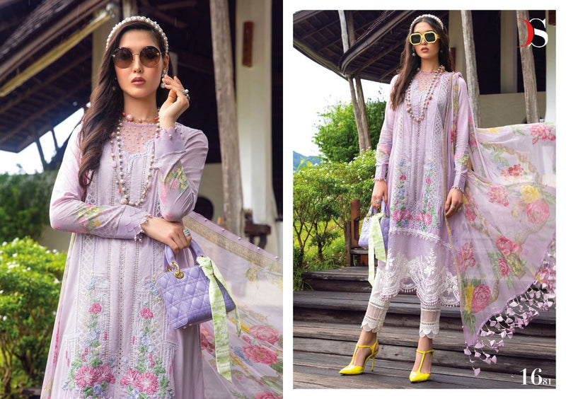 Deepsy Suits Maria B Mprint Lawn 22 Vol 3 Cotton Embroidered Pakistani Style Party Wear Salwar Suits
