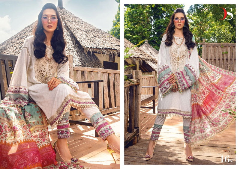 Deepsy Suits Maria B Mprint Lawn 22 Vol 3 Cotton Embroidered Pakistani Style Party Wear Salwar Suits