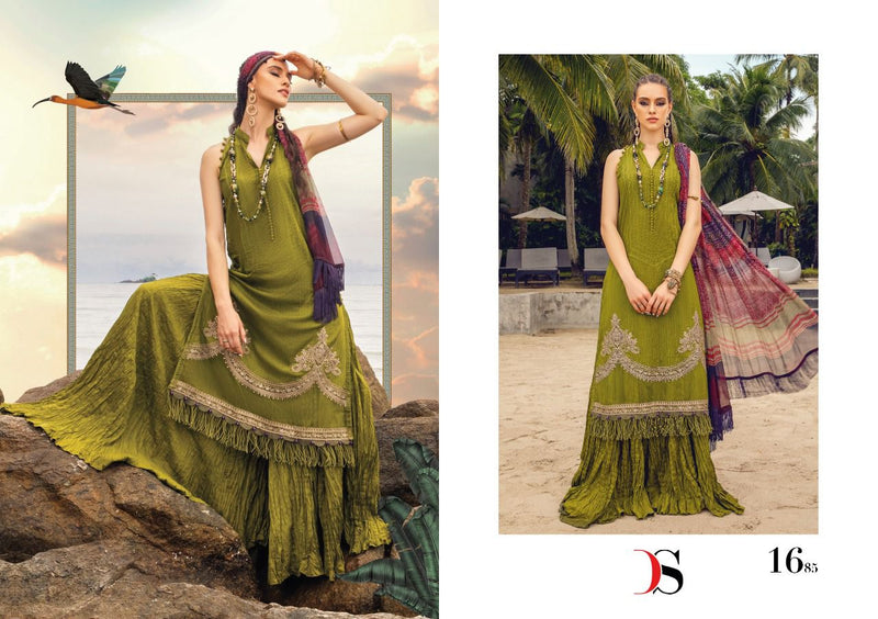 Deepsy Suits Maria B Mprint Lawn 22 Vol 3 Cotton Embroidered Pakistani Style Party Wear Salwar Suits