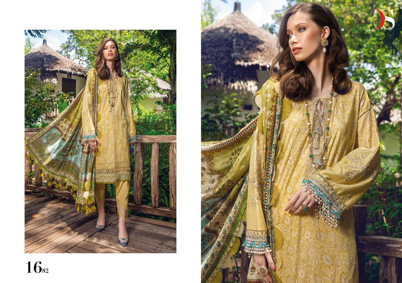 Deepsy Suits Maria B Mprint Lawn 22 Vol 3 Cotton Embroidered Pakistani Style Party Wear Salwar Suits
