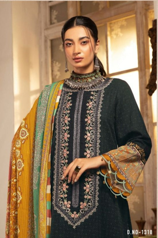 Deepsy Suit Maria B Vintage Collection 21 2Nx Cotton Pakistani Style Embroidered Party Wear Salwar Kameez