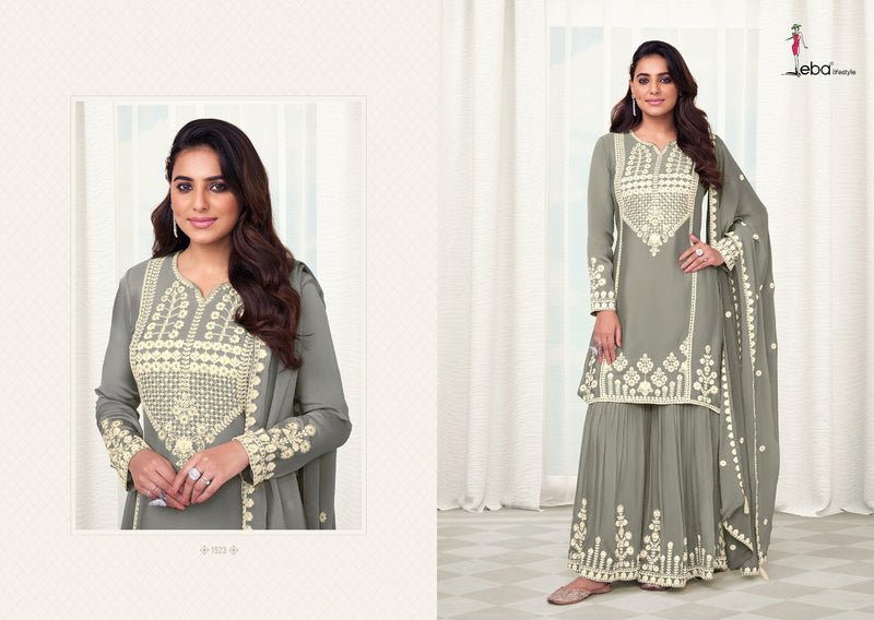 Eba Lifestyle Maria Vol 2 Chinon With Heavy Embroidery Work Stylish Designer Casual Look Salwar Kameez