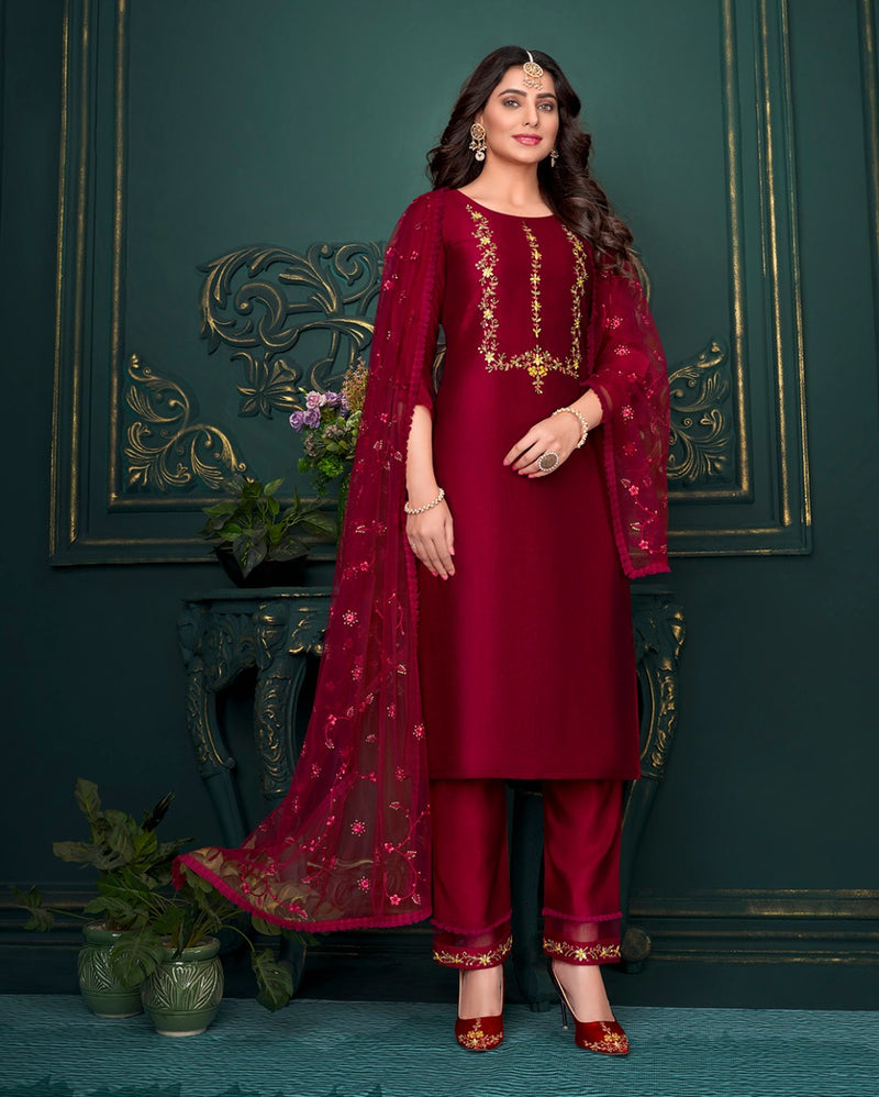 Lily And Lali Maria Vol 9 Fancy With Heavy Hand Work Stylish Designer Festive Wear Fancy Kurti