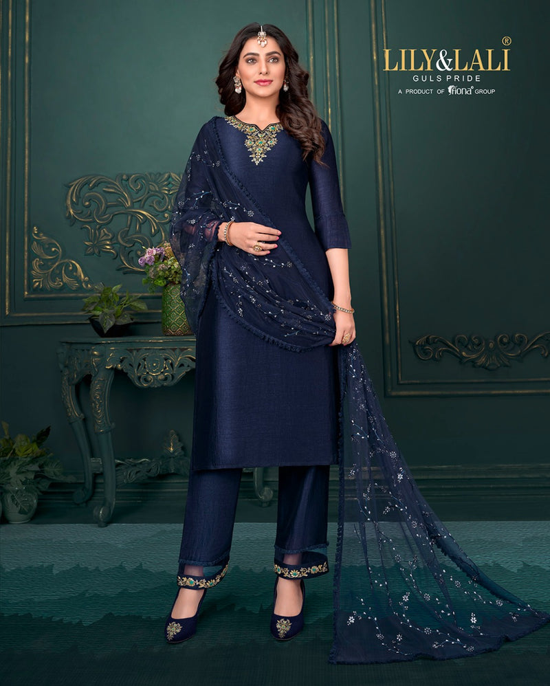 Lily And Lali Maria Vol 9 Fancy With Heavy Hand Work Stylish Designer Festive Wear Fancy Kurti