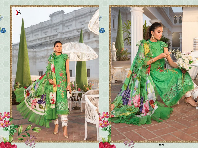 Deepsy Suits Maria B Lawn 22 3 Cotton Embroidered Pakistani Style Party Wear Salwar Kameez