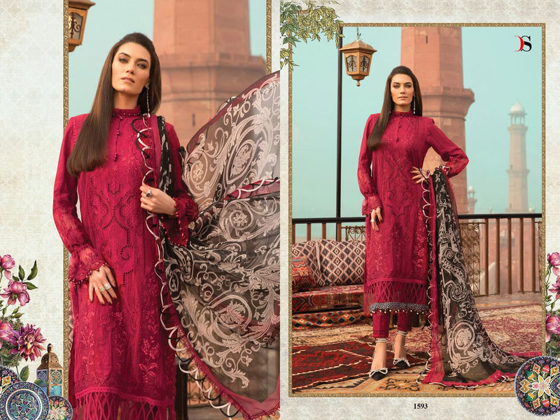 Deepsy Suits Maria B Lawn 22 3 Cotton Embroidered Pakistani Style Party Wear Salwar Kameez