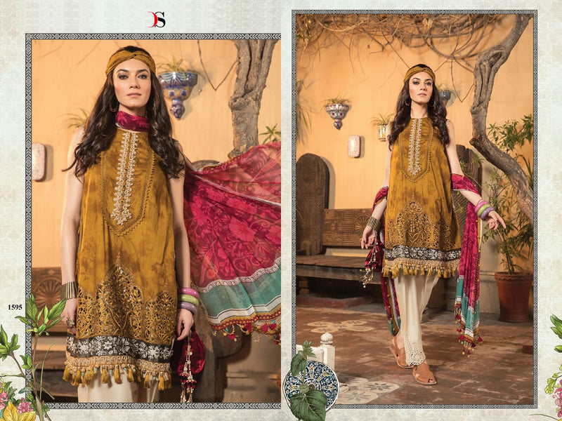 Deepsy Suits Maria B Lawn 22 3 Cotton Embroidered Pakistani Style Party Wear Salwar Kameez