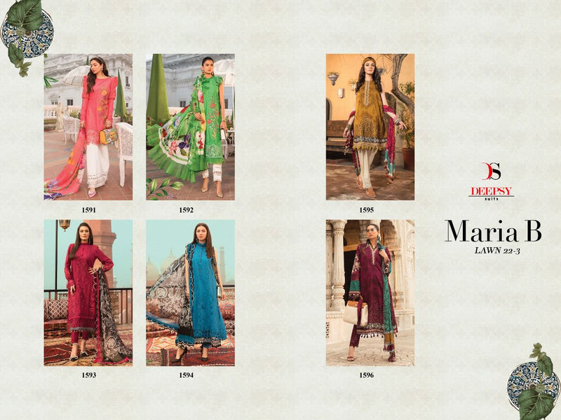 Deepsy Suits Maria B Lawn 22 3 Cotton Embroidered Pakistani Style Party Wear Salwar Kameez