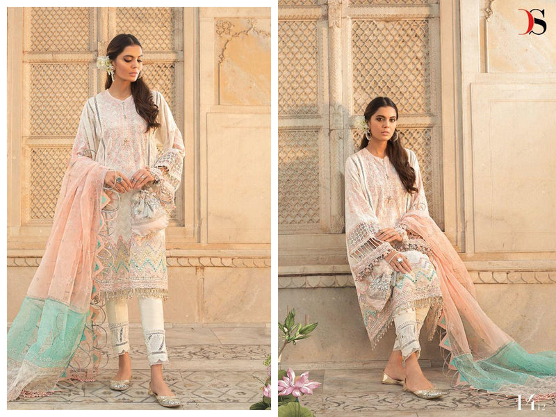 Deepsy Suits Mariab Lawn 22  NX Cotton Embroidered Pakistani Style Party Wear Salwar Kameez