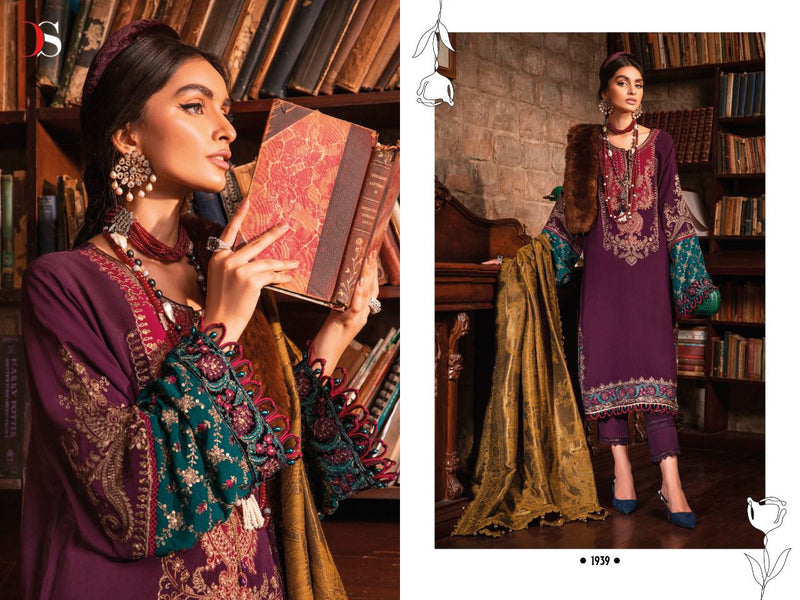Deepsy Suit Mariab Lawn 22 Vol 4 Pure cotton With Fancy Work Stylish Designer Pakistani Salwar Kameez