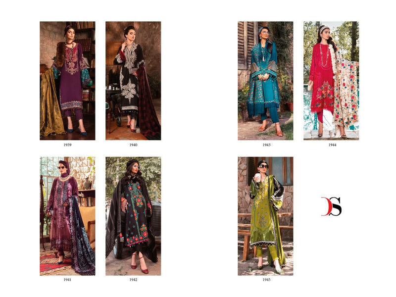 Deepsy Suit Mariab Lawn 22 Vol 4 Pure cotton With Fancy Work Stylish Designer Pakistani Salwar Kameez