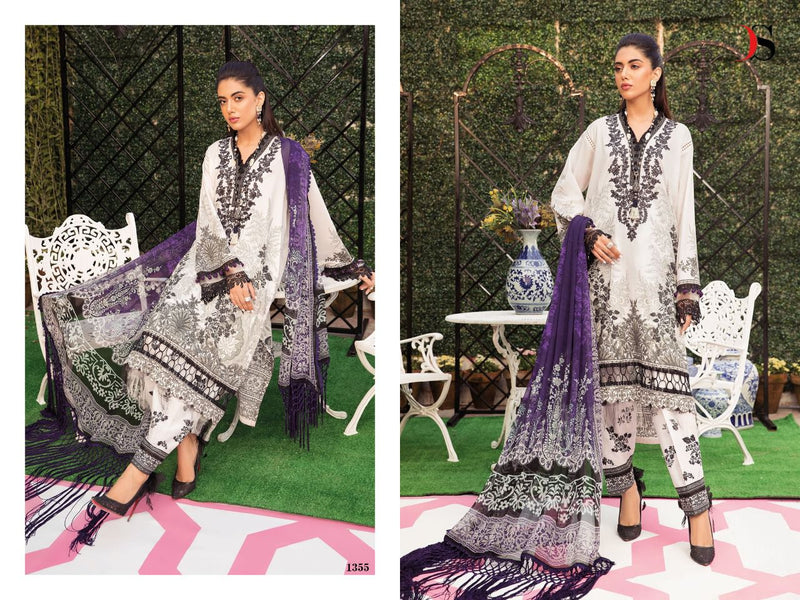 Deepsy Suits Mariab M Print 22 Jam Cotton Embroidered Party Wear Salwar Suits