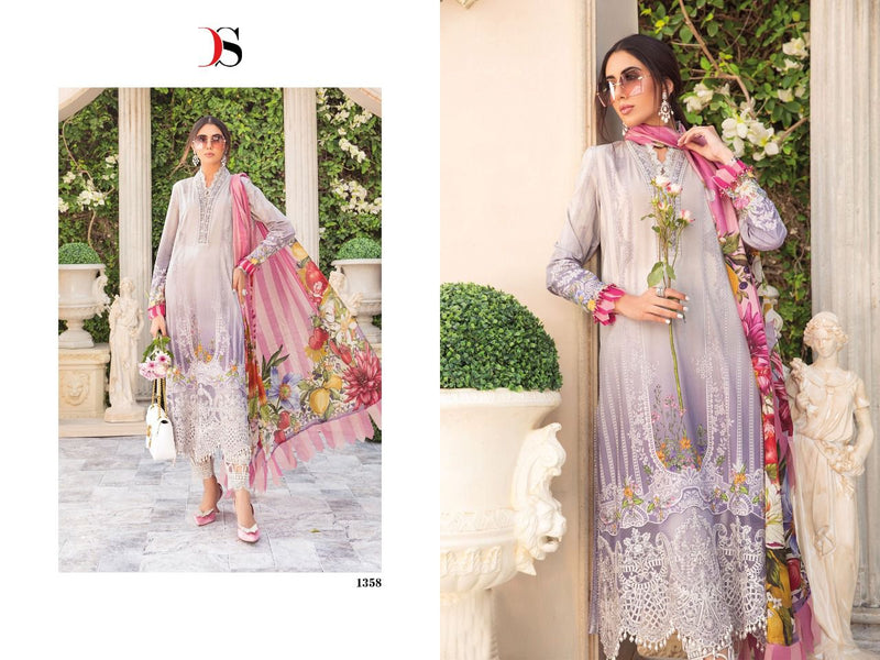 Deepsy Suits Mariab M Print 22 Jam Cotton Embroidered Party Wear Salwar Suits
