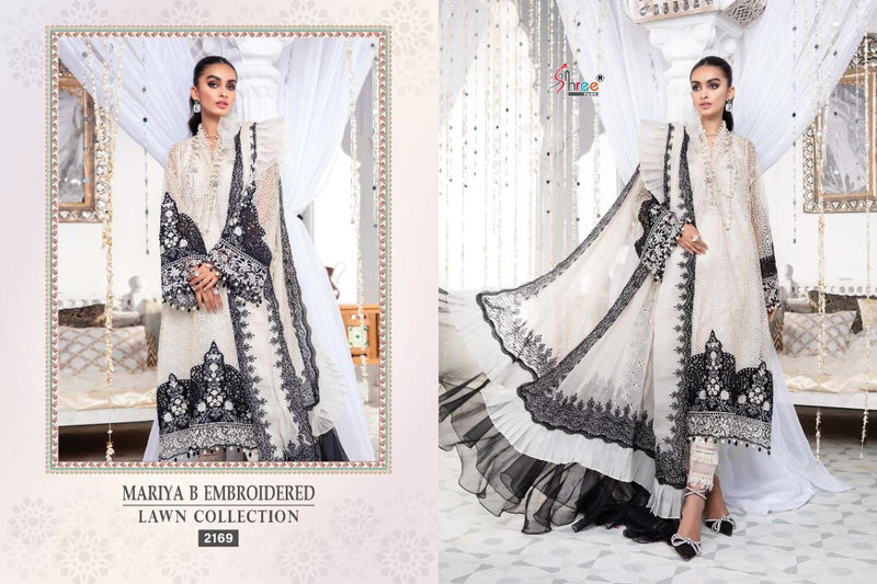 Shree Fabs Mariya B Embroidered Lawn Collection Cotton Pakistani Style Party Wear Salwar Suits