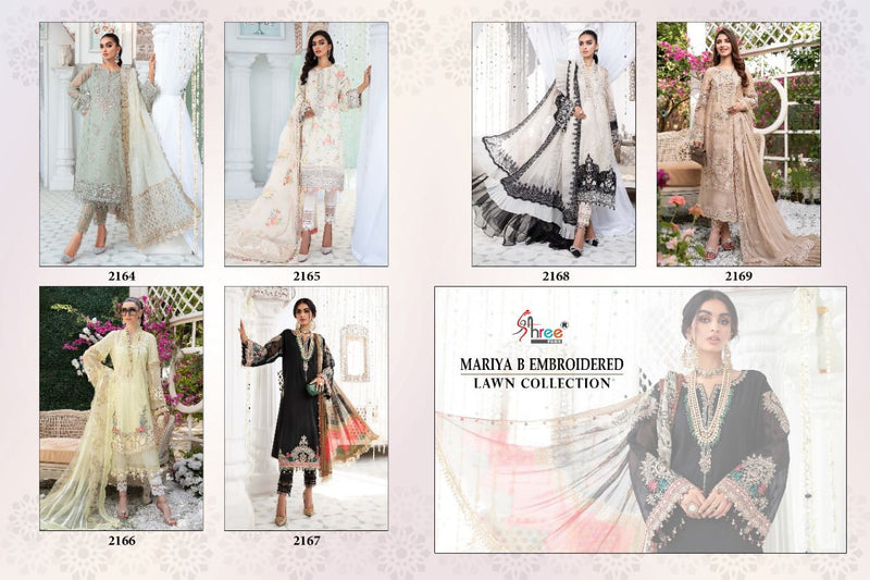 Shree Fabs Mariya B Embroidered Lawn Collection Cotton Pakistani Style Party Wear Salwar Suits