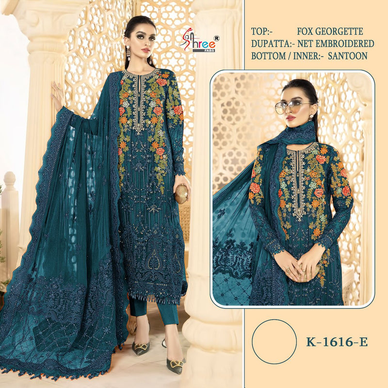 Shree Fabs Mariya K 1616 E Georgette With Beautiful Heavy Embroidery Work Stylish Designer Wedding Look Salwar Kameez