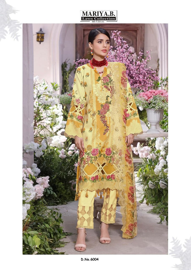 Mariya B lawn Vol 6 Pure Cotton With Printed Work Stylish Designer Pakistani Salwar Kameez