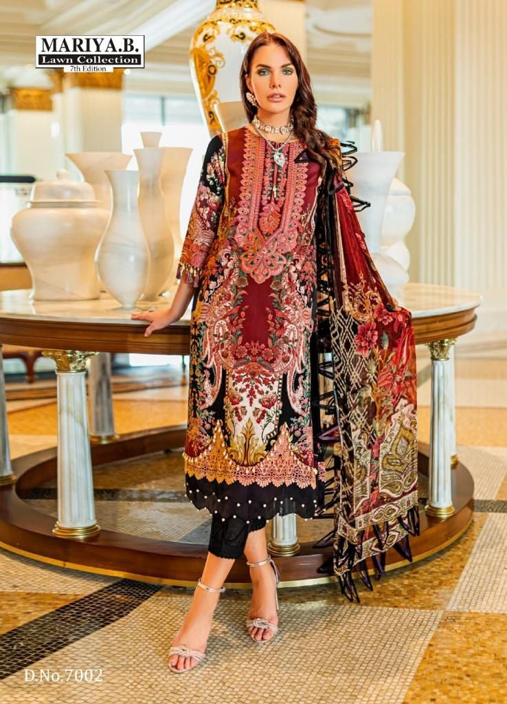 Mariya B Vol 7 Pure Cotton With Heavy Embroidery work Stylish Designer Pakistani Salwar Kameez