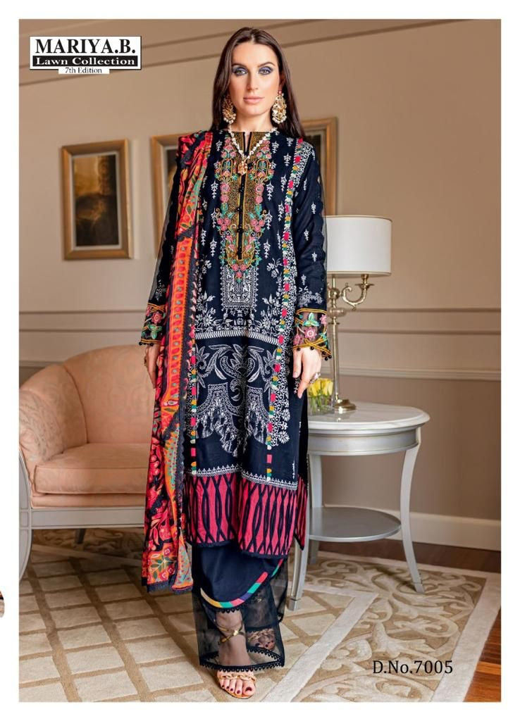 Mariya B Vol 7 Pure Cotton With Heavy Embroidery work Stylish Designer Pakistani Salwar Kameez