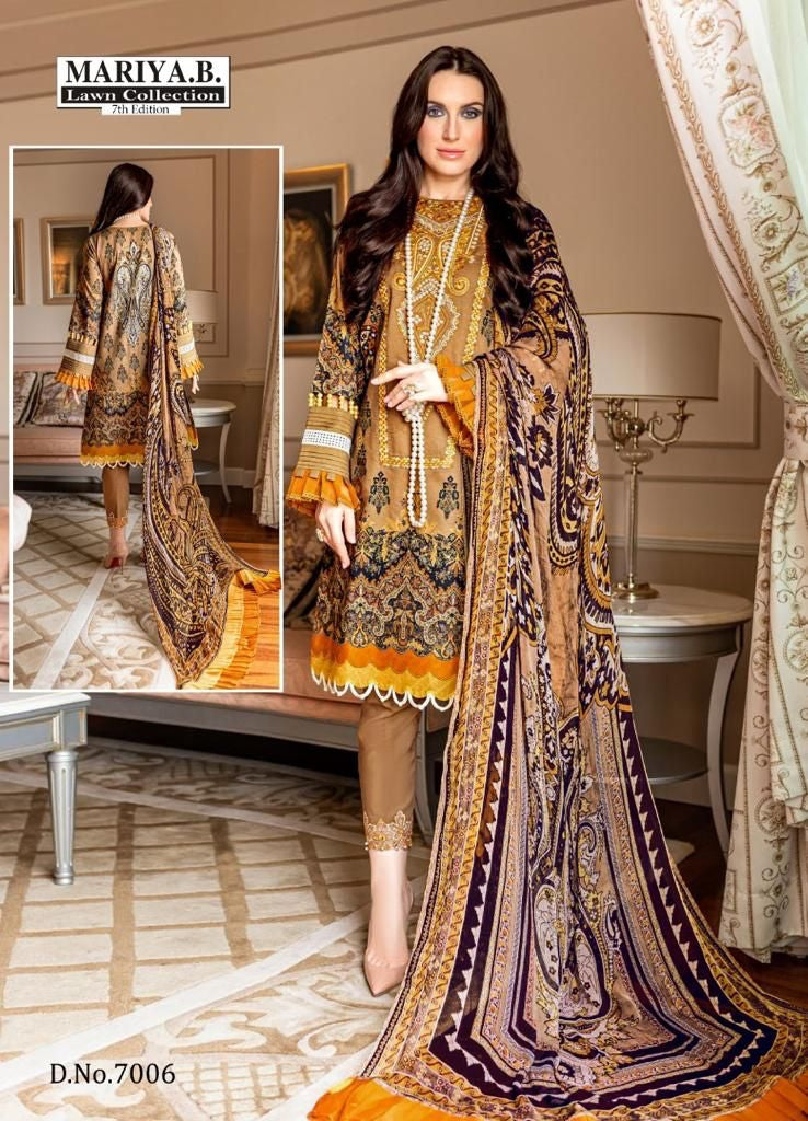 Mariya B Vol 7 Pure Cotton With Heavy Embroidery work Stylish Designer Pakistani Salwar Kameez