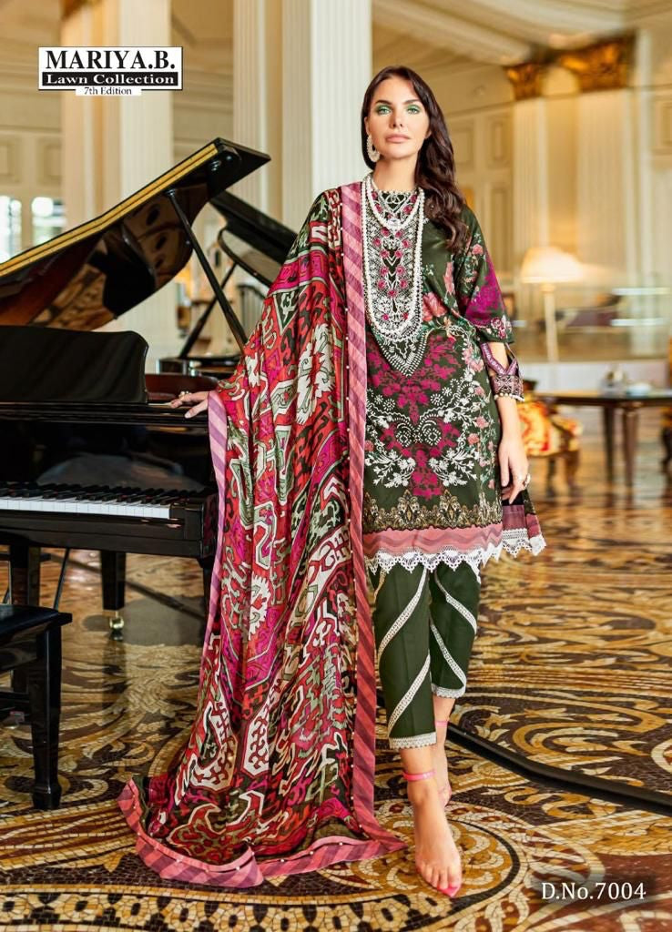 Mariya B Vol 7 Pure Cotton With Heavy Embroidery work Stylish Designer Pakistani Salwar Kameez