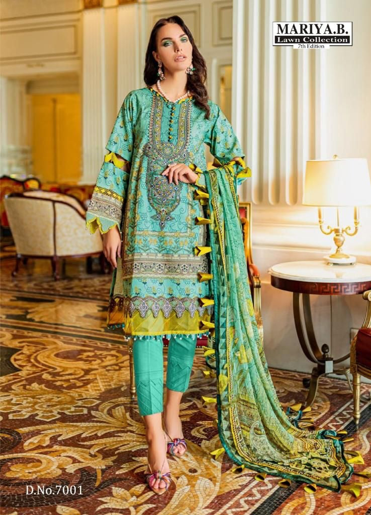 Mariya B Vol 7 Pure Cotton With Heavy Embroidery work Stylish Designer Pakistani Salwar Kameez