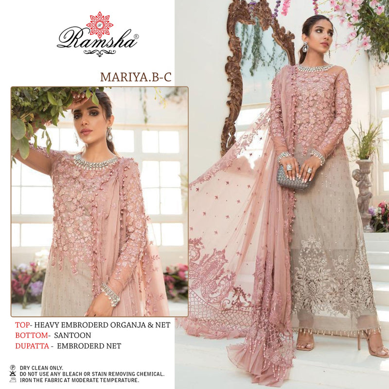 Ramsha Mariya B Nx Organza Party Wear Salwar Suit