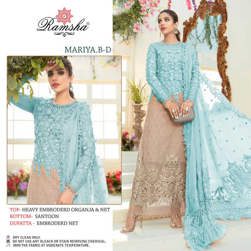 Ramsha Mariya B Nx Organza Party Wear Salwar Suit