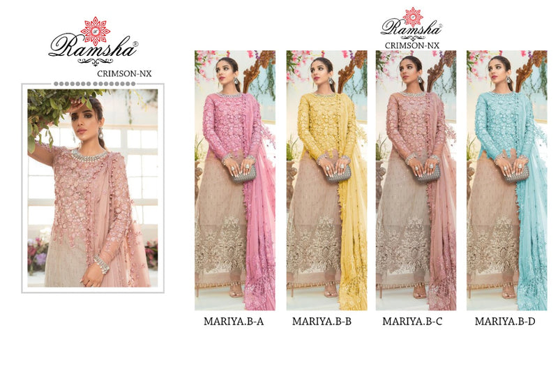 Ramsha Mariya B Nx Organza Party Wear Salwar Suit