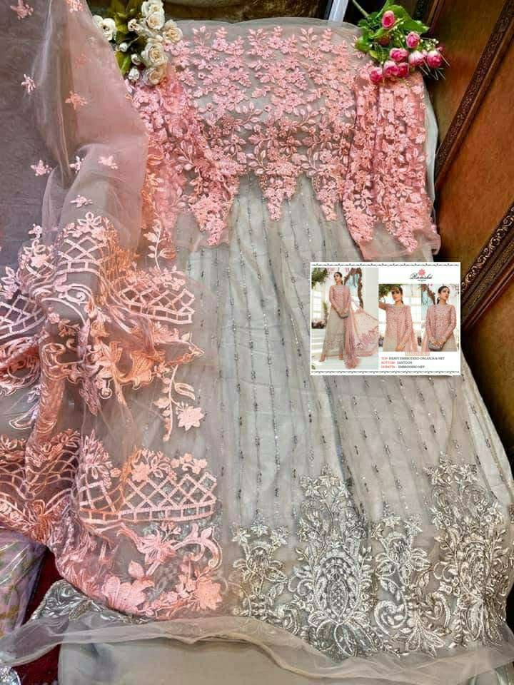 Ramsha Mariya B Nx Organza Party Wear Salwar Suit