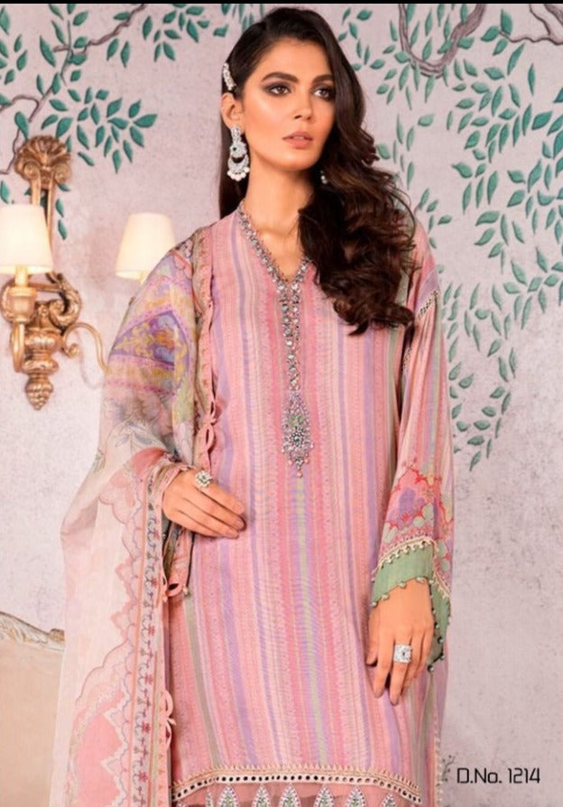 Safinaz Mariya B Vol 8 Lawn Cotton Pakistani Style Party Wear Salwar Suits