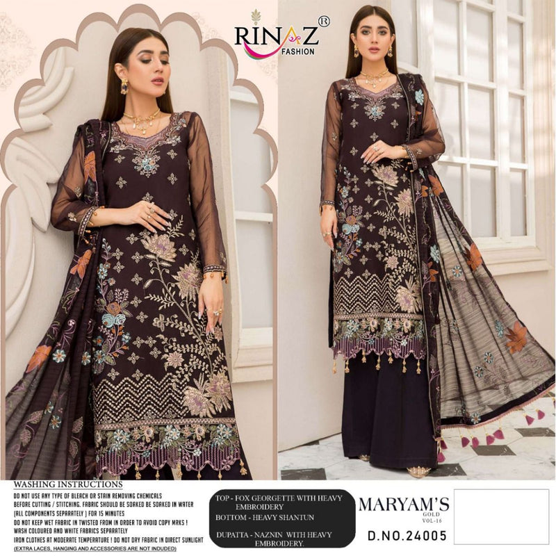 Rinaz Fashion Mariyam's Gold Vol 16 Pakistani Style Wedding Wear Salwar Kameez