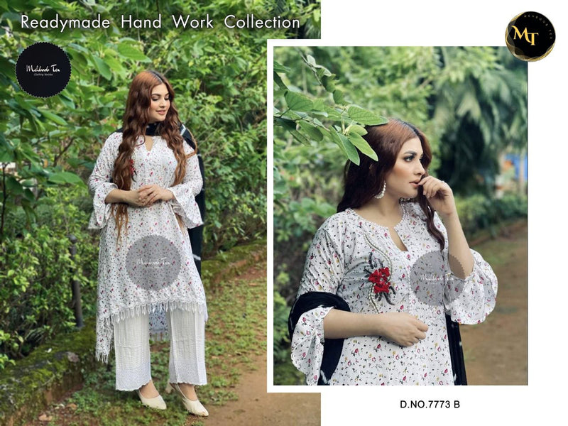 Mehboob Tex Marzina Vol 1 Fancy With Fancy Embroidery Work Stylish Designer Party Wear Long Kurti