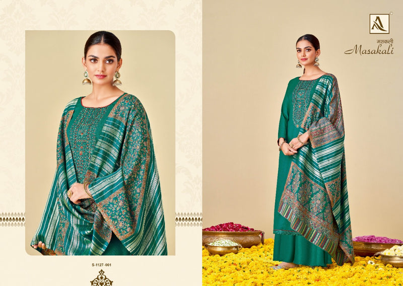 Alok Suit Masakali Pashmina With Fancy Embroidery Work Stylish Designer Attractive Look Salwar Suit