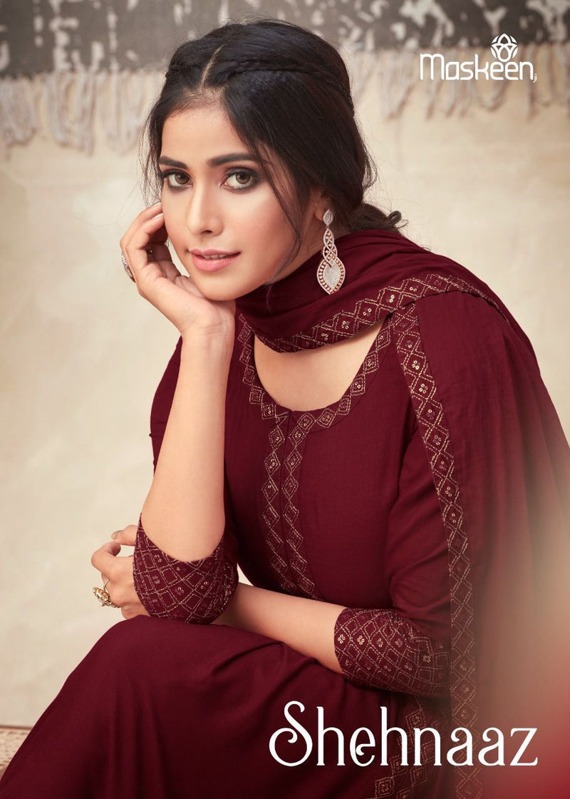 Maskeenji Shehnaaz Viscose Rayon With Beautiful Embroidery Kurti