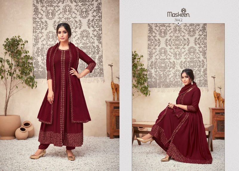 Maskeenji Shehnaaz Viscose Rayon With Beautiful Embroidery Kurti