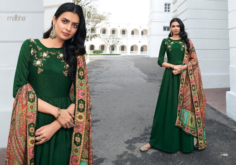 Maisha Masleen Dno 11002 Viscose Stylish Designer Long Graceful Look Kurti