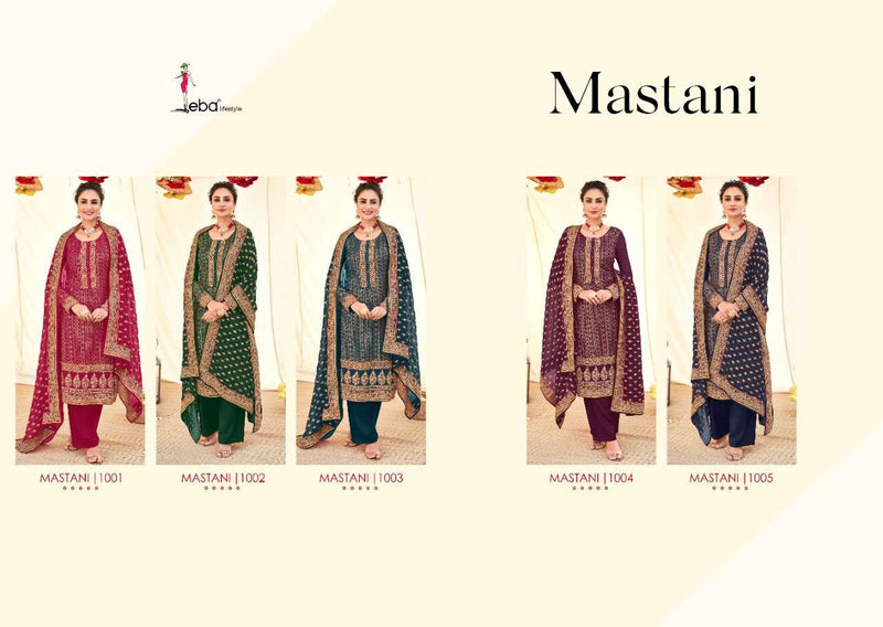 Eba Lifestyle Mastani Georgette Heavy Designer Party Wear Suits