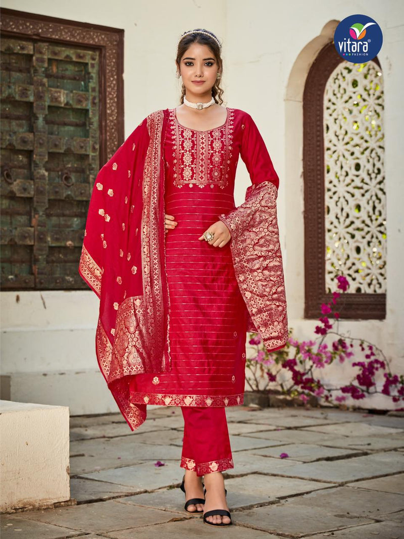 Vitara Fashion Mastani Vol 2 Dolla Viscose Weaving Jacquard Fancy Designer Partywear Kurti