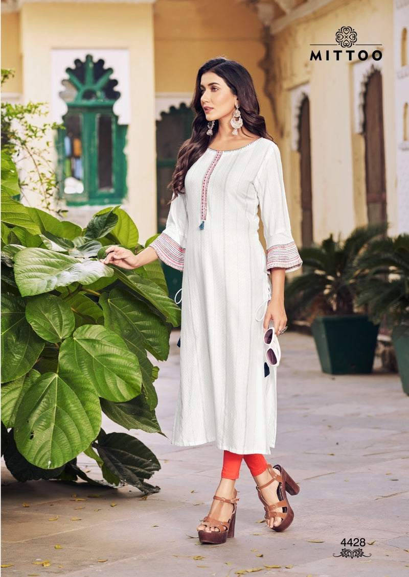 Mittoo Mayurika Vol 4 Viscose  Party Wear Kurti