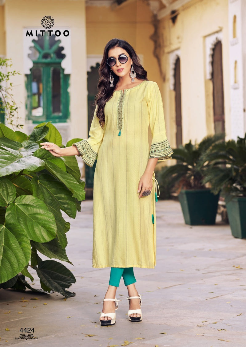 Mittoo Mayurika Vol 4 Viscose  Party Wear Kurti