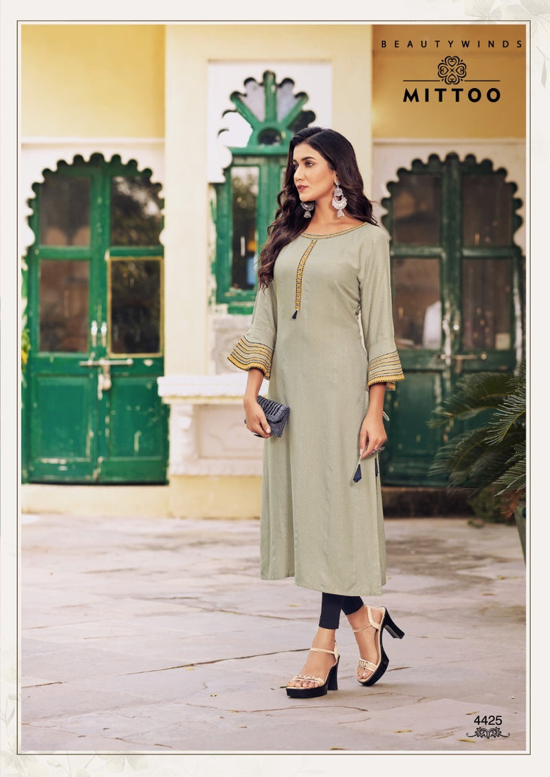 Mittoo Mayurika Vol 4 Viscose  Party Wear Kurti