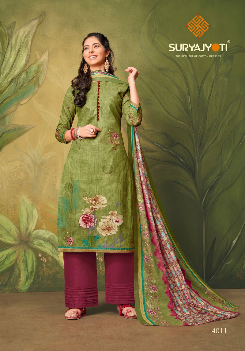 Suryajyoti Meenaz Vol 4 Lawn Cotton Printed Party Wear Salwar Suits