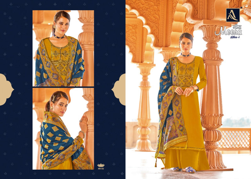 Alok Suits Meera Jam Cotton Fancy Festive Wear Salwar Suits