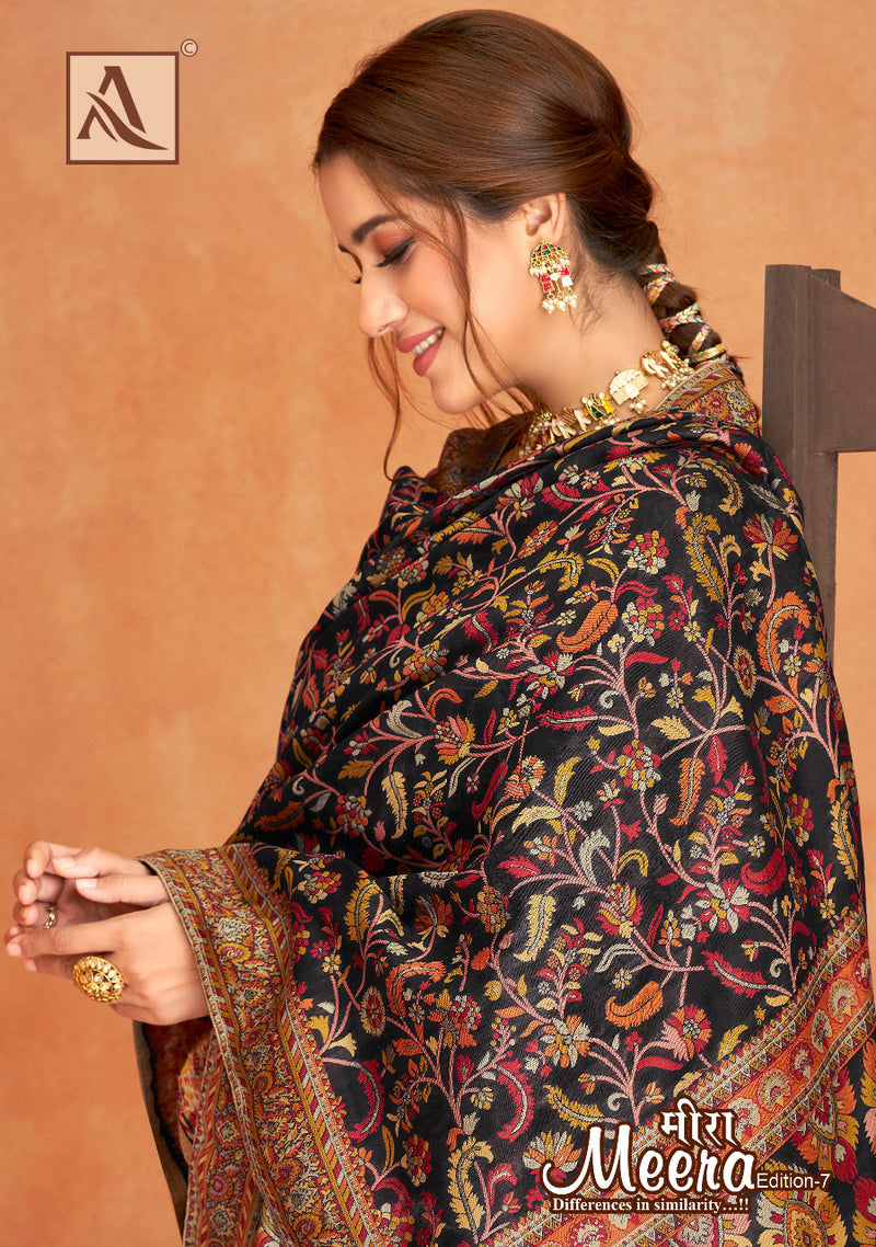 Alok Suit Meera Edition Vol 7 Jam Cotton With Fancy Work Stylish Designer Salwar Kameez