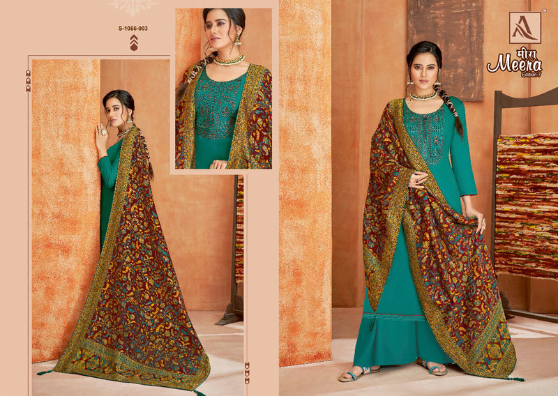 Alok Suit Meera Edition Vol 7 Jam Cotton With Fancy Work Stylish Designer Salwar Kameez